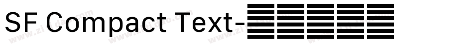 SF Compact Text字体转换